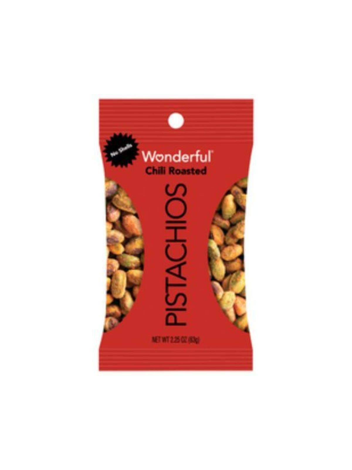 Order Wonderful Pistachios Chili Roasted (2.25 oz) food online from Light Speed Market store, Los Angeles on bringmethat.com
