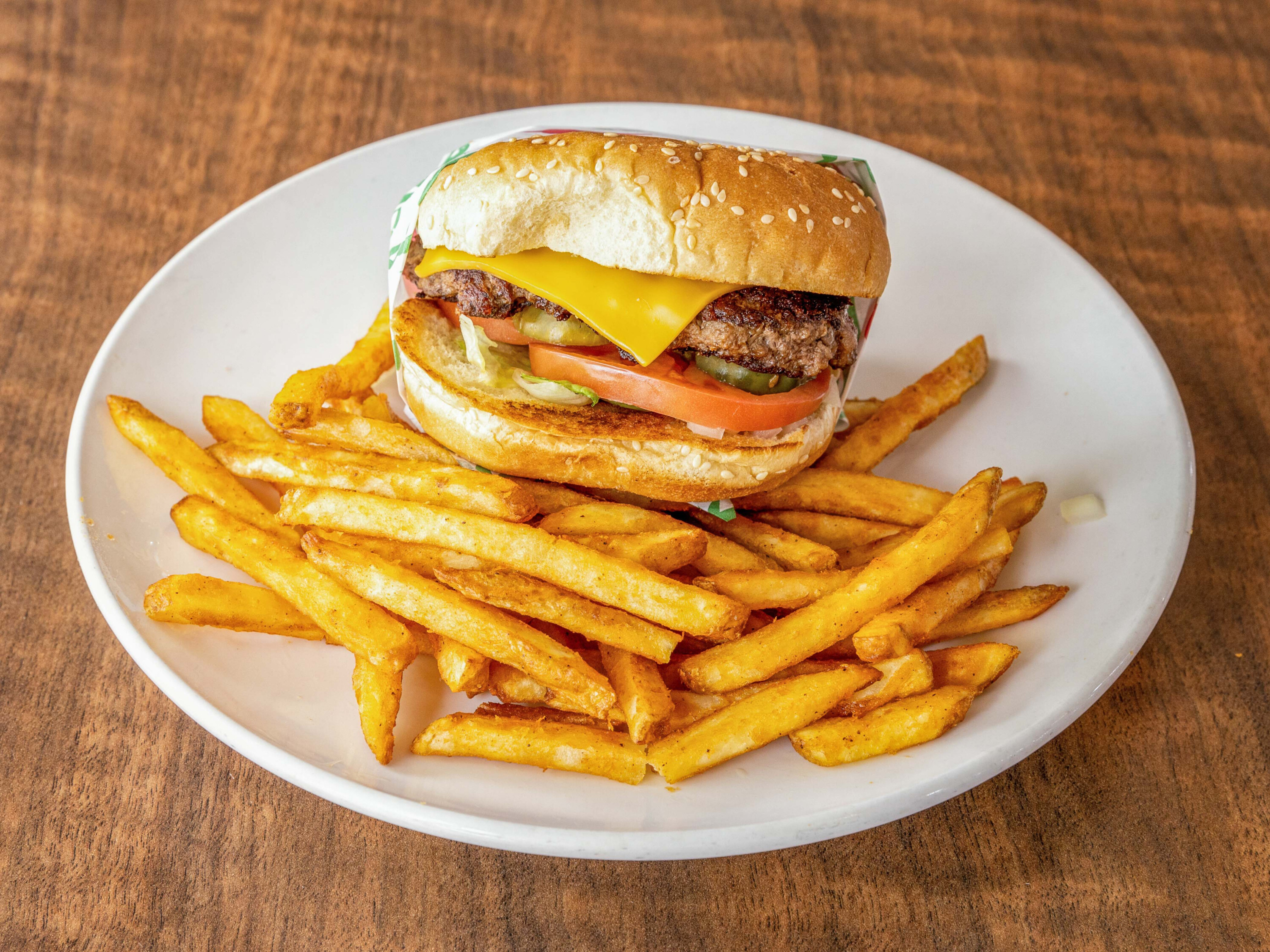 Order Classic Hamburger food online from Main Street Cafe store, San Angelo on bringmethat.com