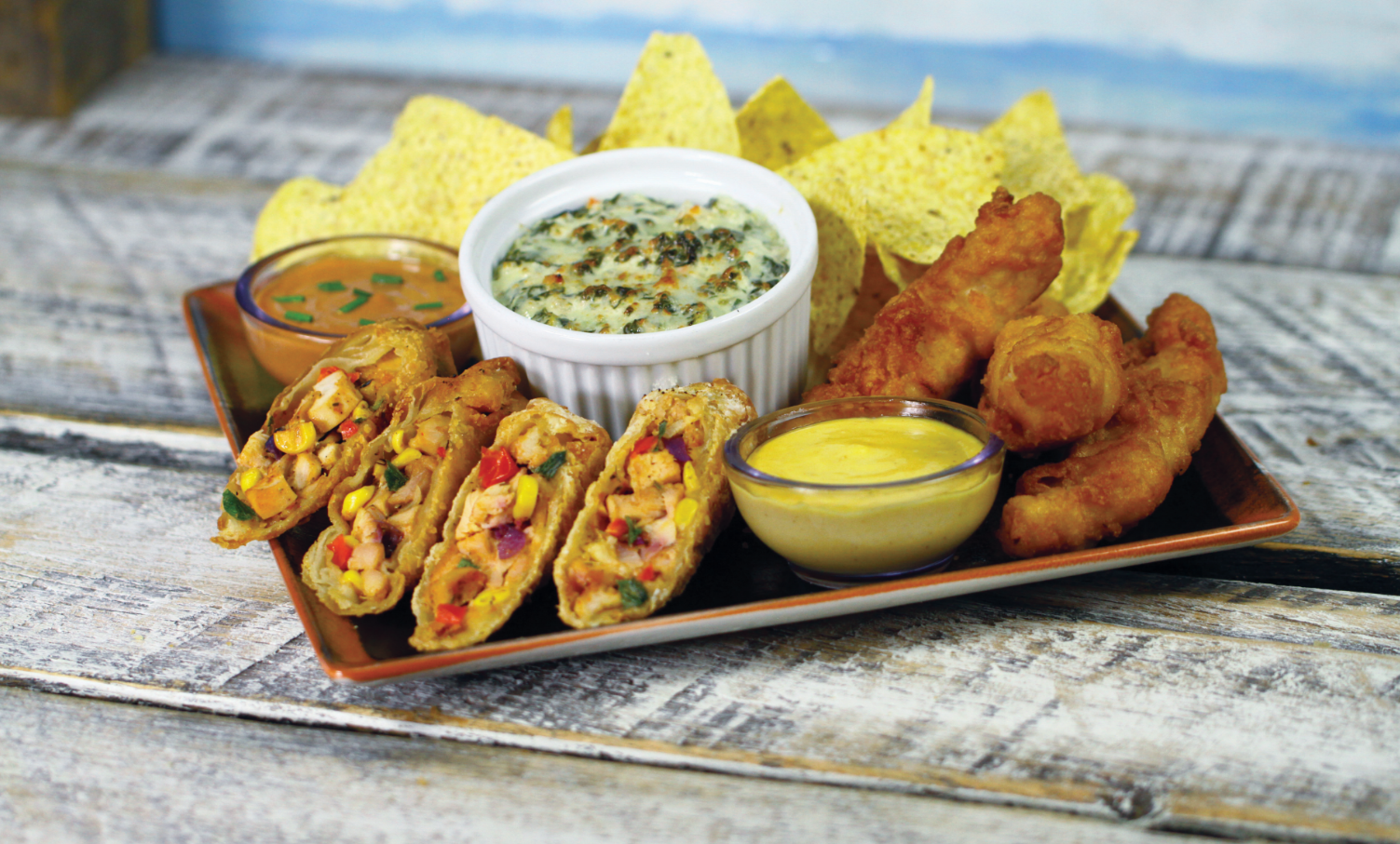 Order Appetizer Trio food online from Margaritaville Mall of America store, Minneapolis on bringmethat.com