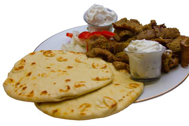 Order Gyros Plate food online from Gyros Express store, Madison on bringmethat.com