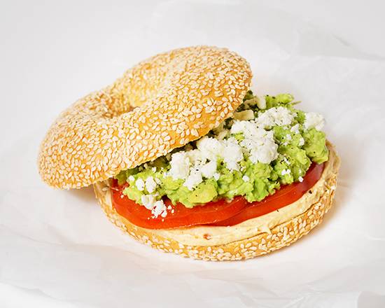Order Vegetarian Bagel Sandwich food online from Brekkie Bagels store, Oceanside on bringmethat.com
