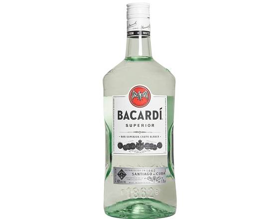 Order Bacardi Silver, 1.75L rum (40.0% ABV) food online from 50th Street Liquor, Beer & Wine store, Lubbock on bringmethat.com