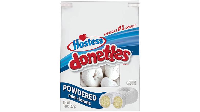 Order Hostess Donettes Mini Donuts - Powdered food online from Exxon Constant Friendship store, Abingdon on bringmethat.com