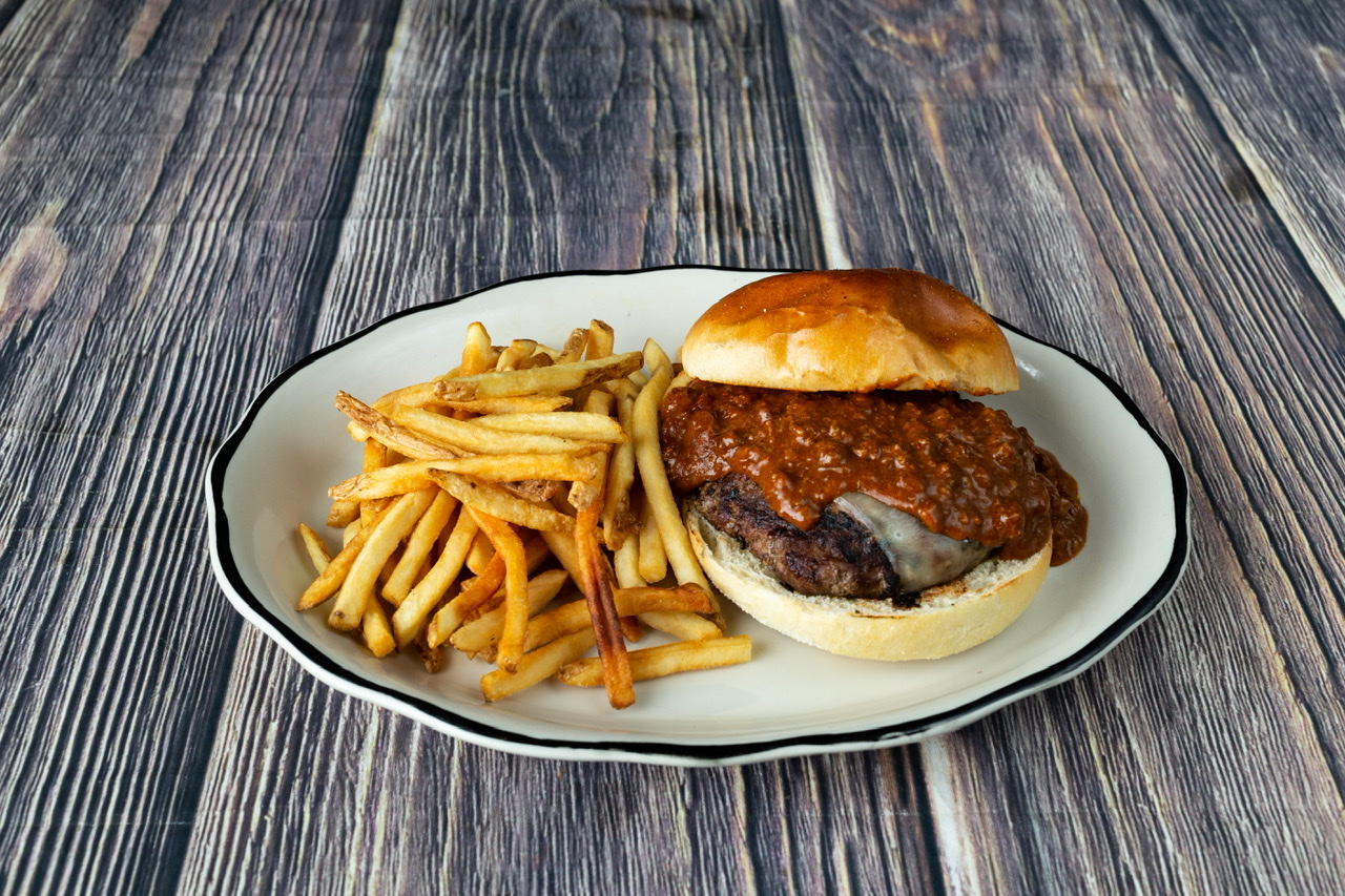 Order Chili Burger food online from House of Pies store, Los Angeles on bringmethat.com