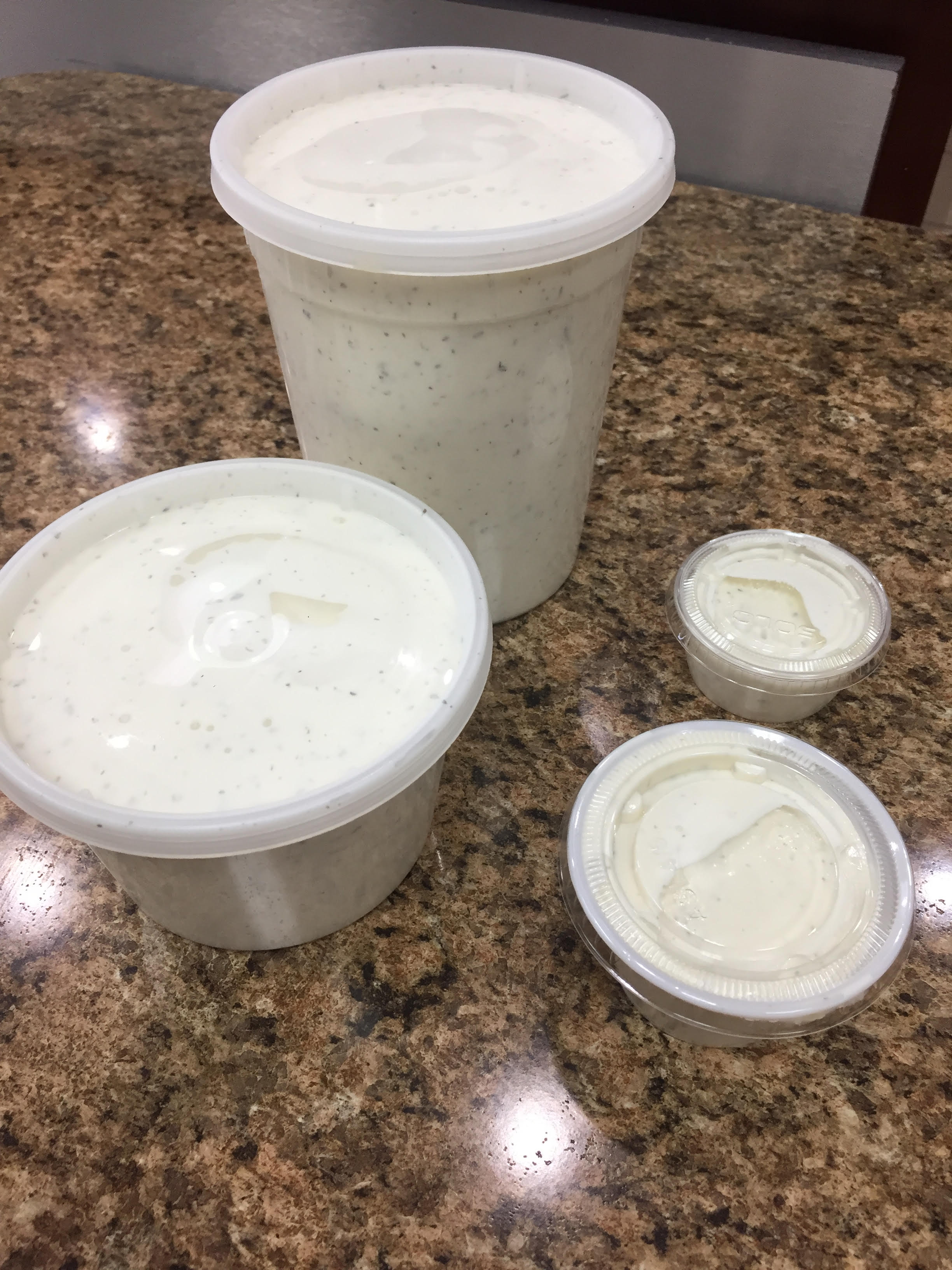 Order Our House Made Ranch food online from Princess Mediterranean Grill store, Commerce Charter Township on bringmethat.com