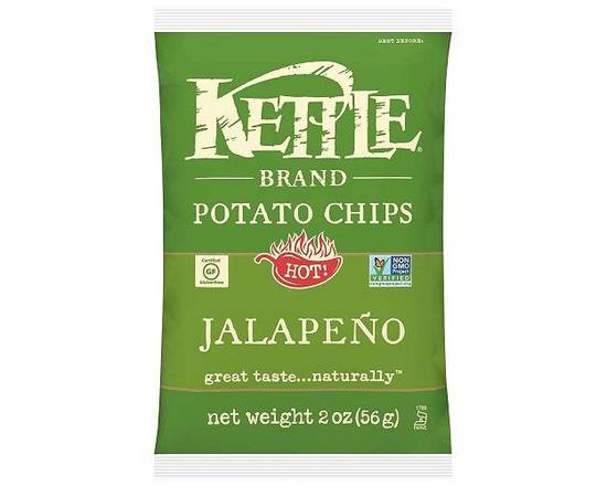 Order Kettle Brand Jalapeno Chips 2 oz Bag food online from Glenrose Liquor & Mini Mart store, Glendale on bringmethat.com