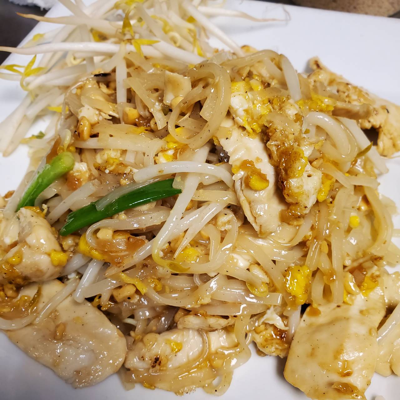 Order Pad Thai Dinner food online from Orchid Thai Restaurant & Bar store, Falmouth on bringmethat.com