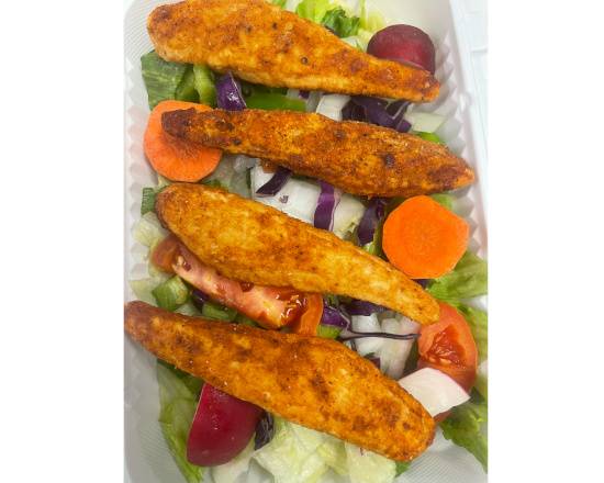 Order Boneless wings Over Salad (6 pcs) food online from Kennedy Fried Chicken store, Monticello on bringmethat.com
