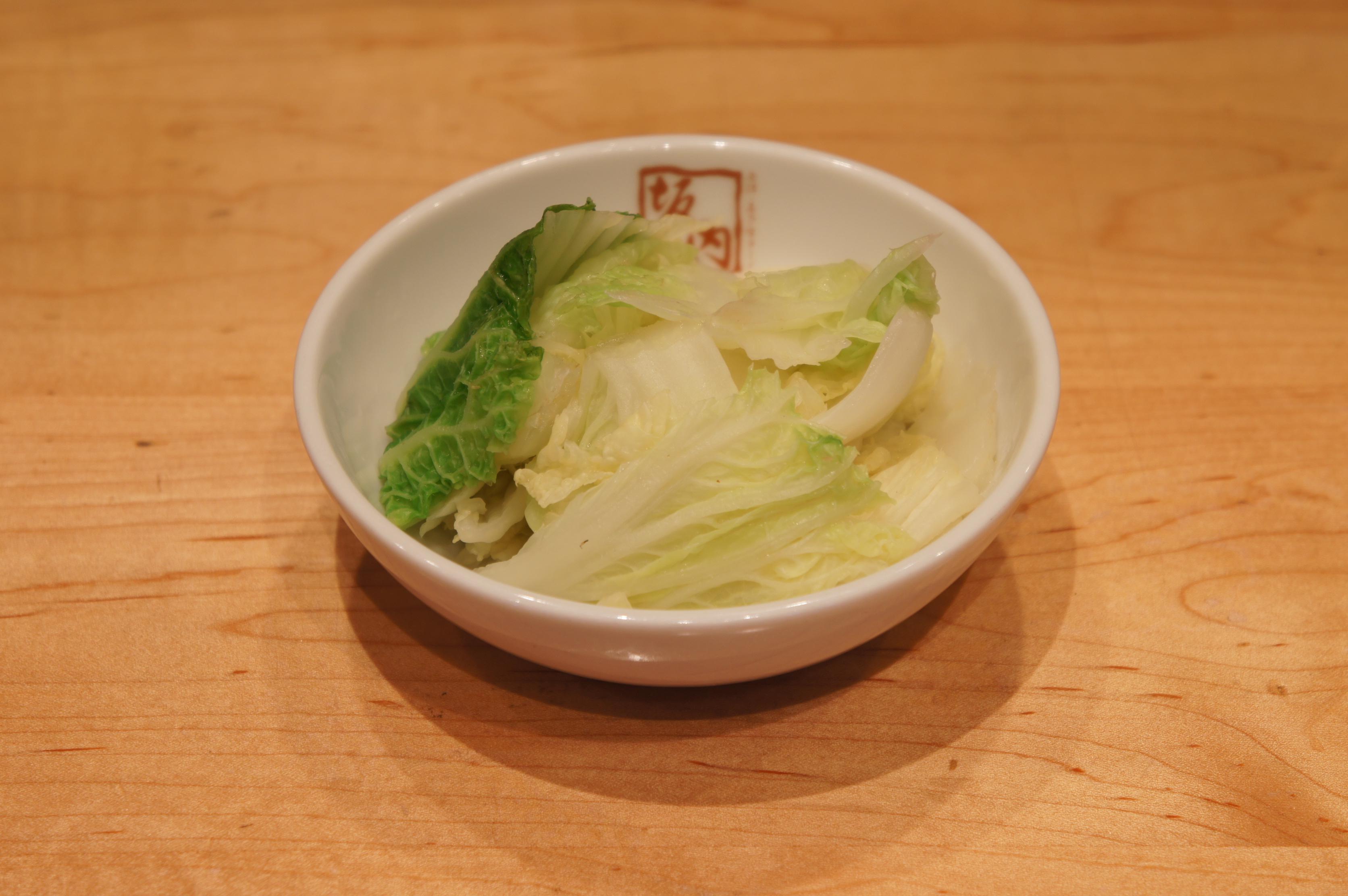 Order Boiled Nappa Cabbage food online from Kitakata Ramen Ban Nai store, Fountain Valley on bringmethat.com