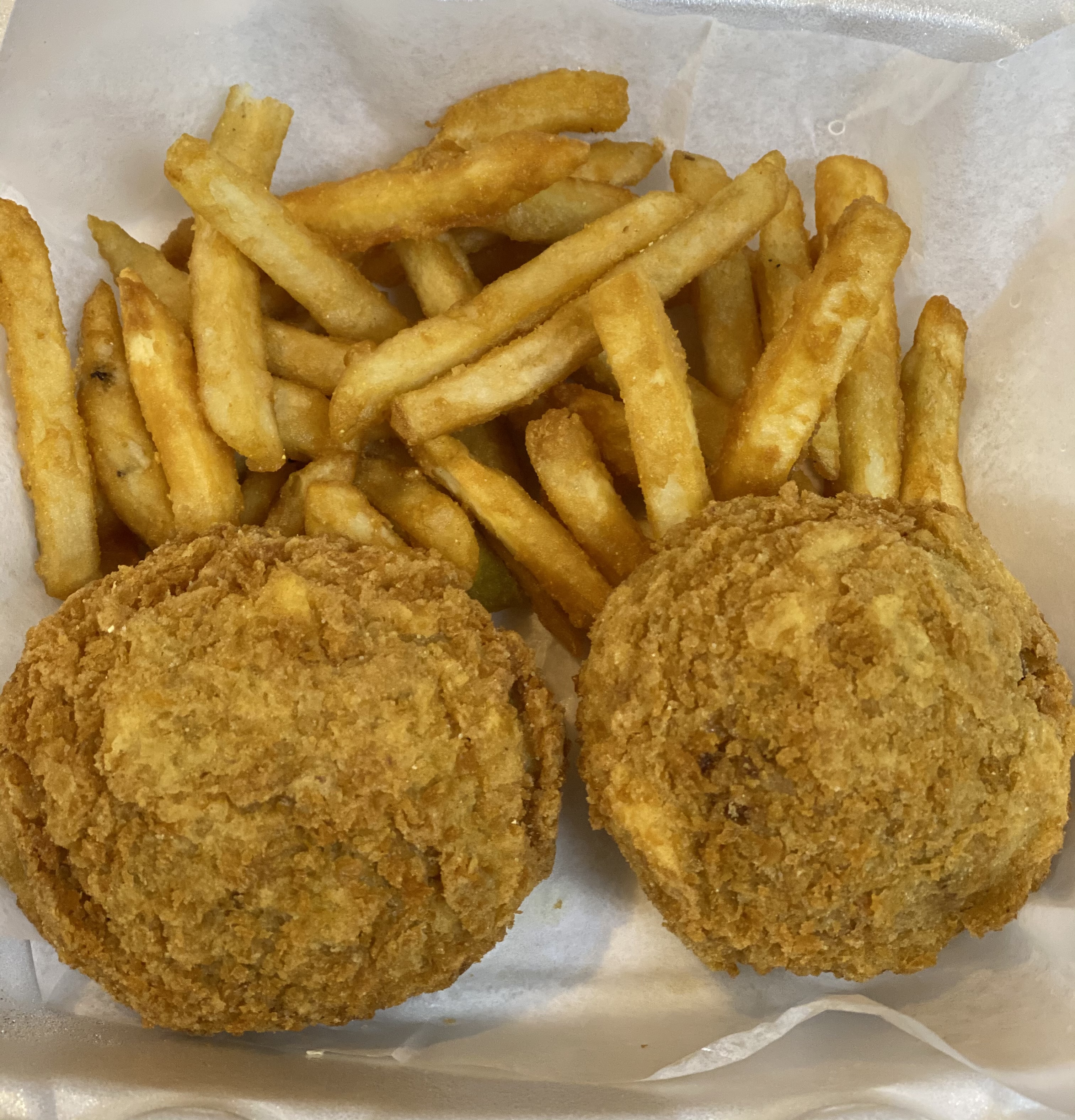 Order 2 Lump Crab Cake food online from A&J Seafood store, Philadelphia on bringmethat.com