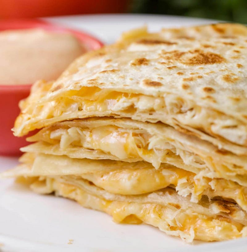 Order Chicken & Cheese Quesadilla - Appetizer food online from Brother Bruno Pizza store, Washingtonville on bringmethat.com