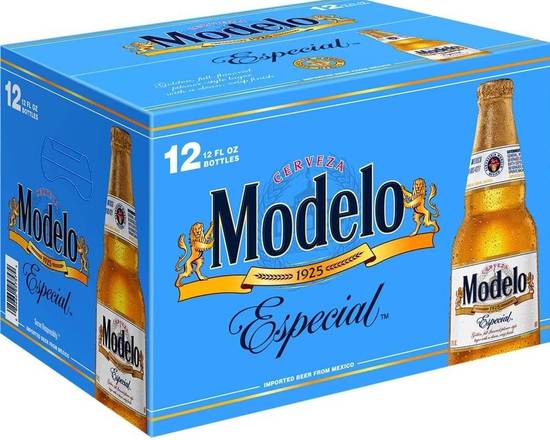 Order Modelo Especial, 12pk-12oz bottle beer (4.4% ABV) food online from 50th Street Liquor, Beer & Wine store, Lubbock on bringmethat.com
