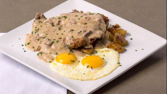 Order Chicken Fried Steak food online from The French Press Cafe And Bakery store, aurora on bringmethat.com