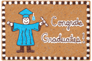 Order Congratulations Graduate Cookie Cake food online from American Deli on Broad St. store, Athens on bringmethat.com