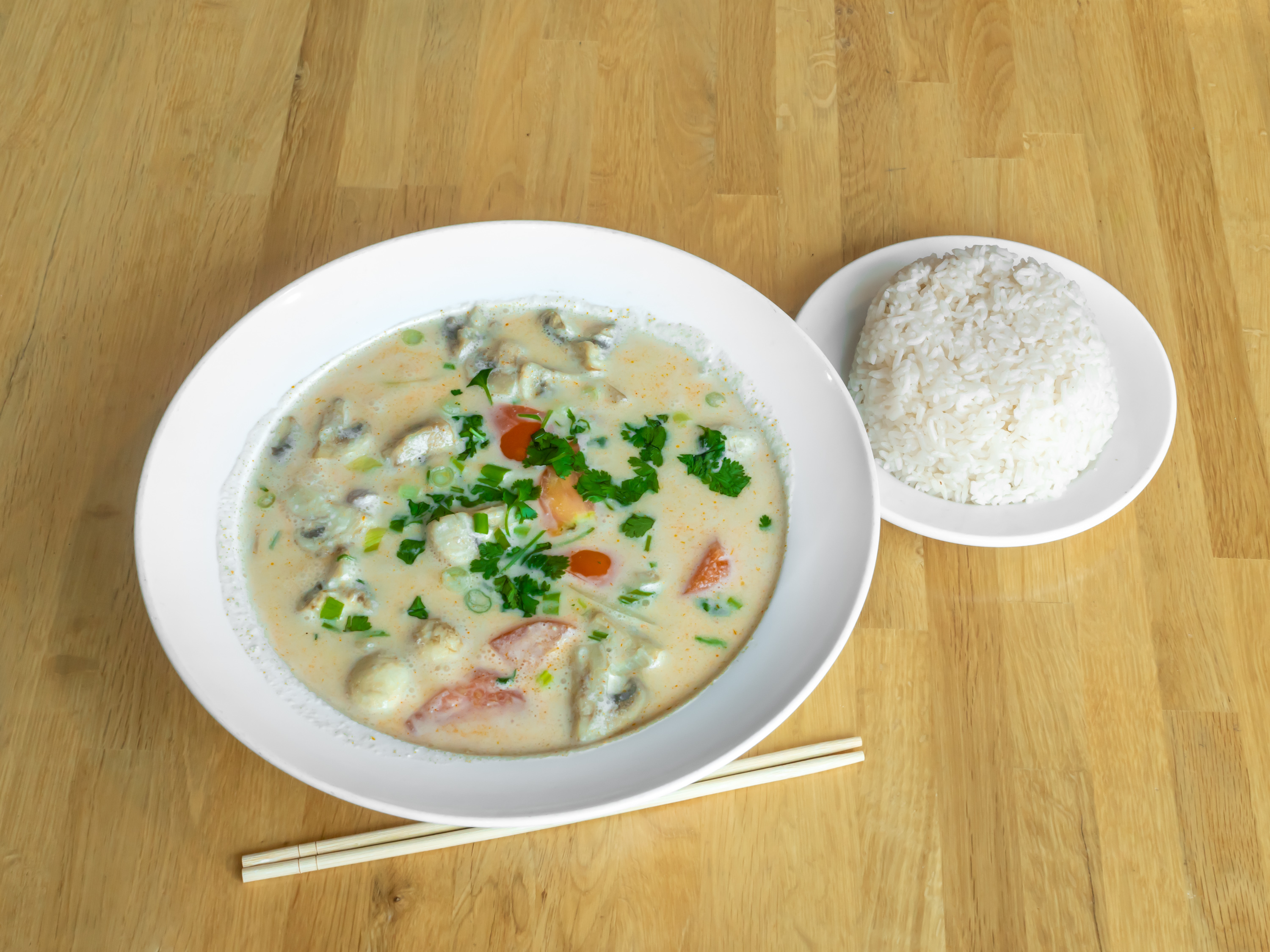 Order Small Thom Kha Soup food online from Karta Thai store, Saint Paul on bringmethat.com
