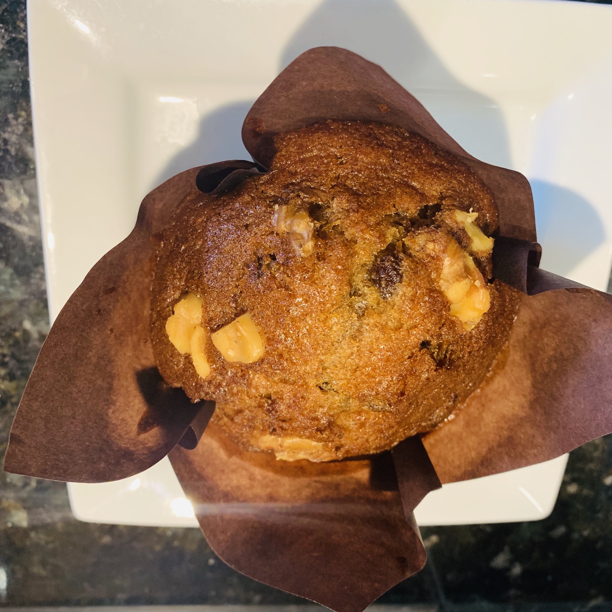 Order Carrot Walnut Muffin food online from Apple A Day Cafe store, Miami Beach on bringmethat.com