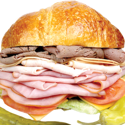 Order #68. Lee's Club Baguette Sandwich food online from Lees Sandwiches store, Van Nuys on bringmethat.com