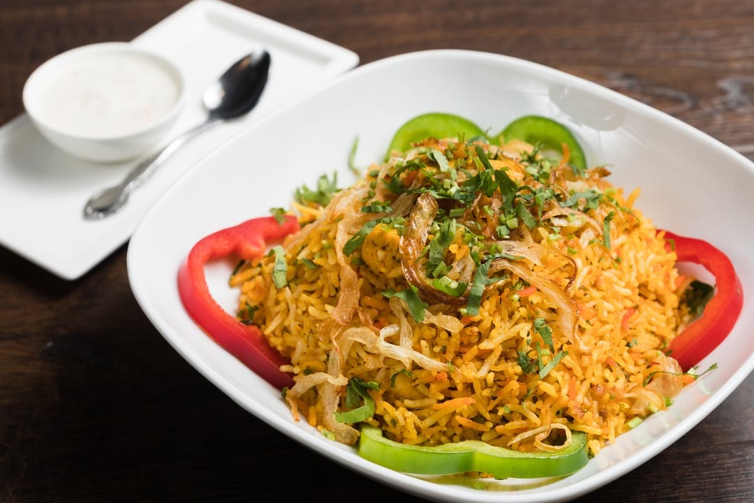 Order Vegetable Biryani food online from Royal Indian Cuisine store, San Francisco on bringmethat.com