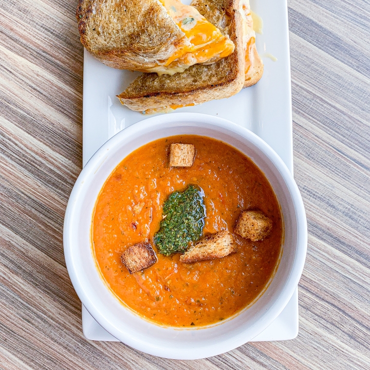 Order Bowl Roasted Tomato Soup food online from Ember & Greens store, Houston on bringmethat.com
