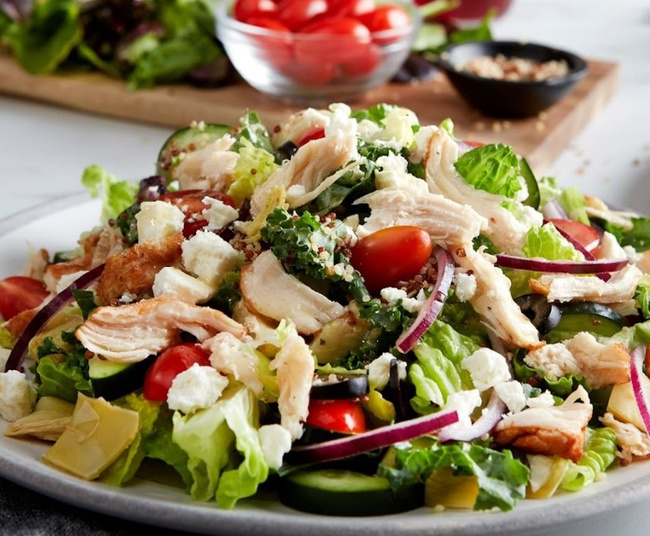 Order Med Quinoa Ck Salad food online from Mimis Cafe store, Antioch on bringmethat.com