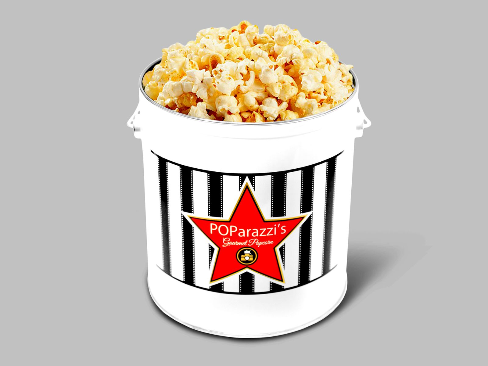 Order 1 GAL TIN food online from Poparazzis Popcorn store, Houston on bringmethat.com