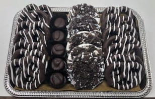 Order Classic zebra striped truffle & oreo s’mores gift platter ** best seller** food online from Twisted Gourmet Chocolates store, Passaic on bringmethat.com