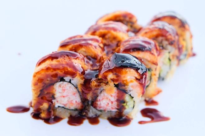 Order Dove Canyon Roll (Baked) food online from Awi Sushi store, Colorado Springs on bringmethat.com