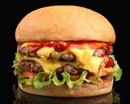 Order Monster Double Cheeseburger food online from The Burger Bae store, Anchorage on bringmethat.com