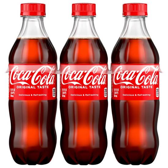 Order Coca-Cola · Classic Soda (6 x 16.9 fl oz) food online from Mesa Liquor store, Mesa on bringmethat.com