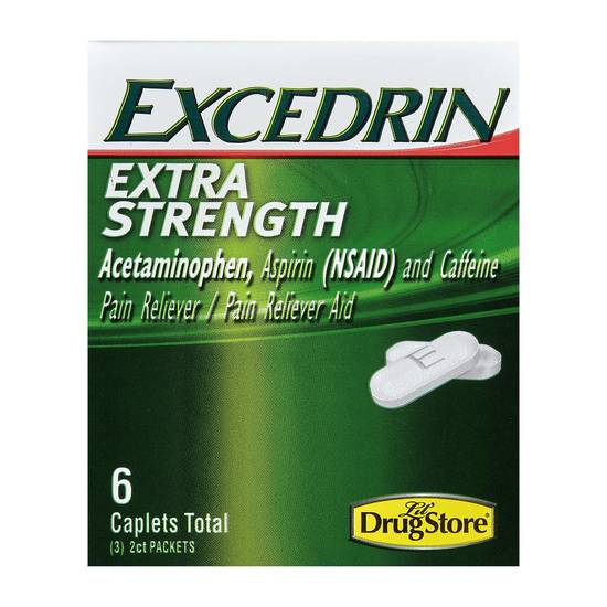 Order Excedrin Extra Strength 6ct food online from Sheetz store, Christiansburg on bringmethat.com