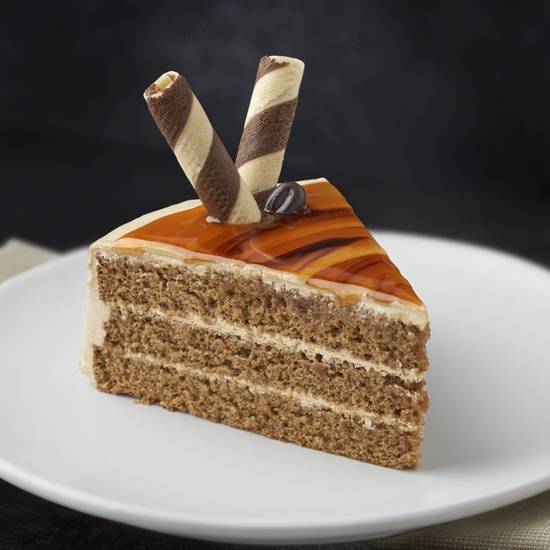Order Mocha Cake Slice food online from Paris Baguette store, Mountain View on bringmethat.com