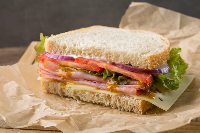 Order Ham and Swiss Sandwich food online from Kneaders Bakery & Cafe store, Logan on bringmethat.com