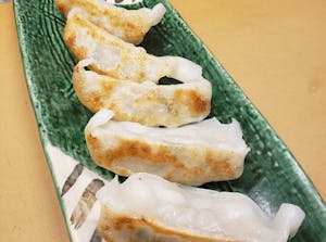 Order Steamed Gyoza (5 pcs) food online from Kanbu Sushi Downtown store, Ann Arbor on bringmethat.com