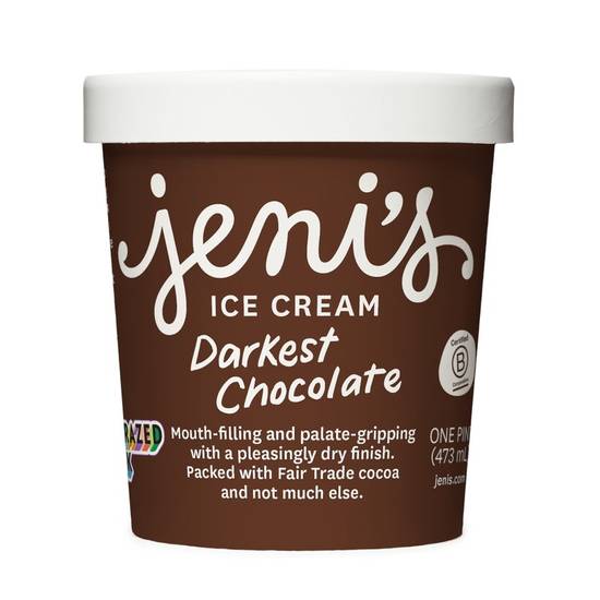 Order Darkest Chocolate Pint food online from Jeni The Battery store, Cobb County on bringmethat.com