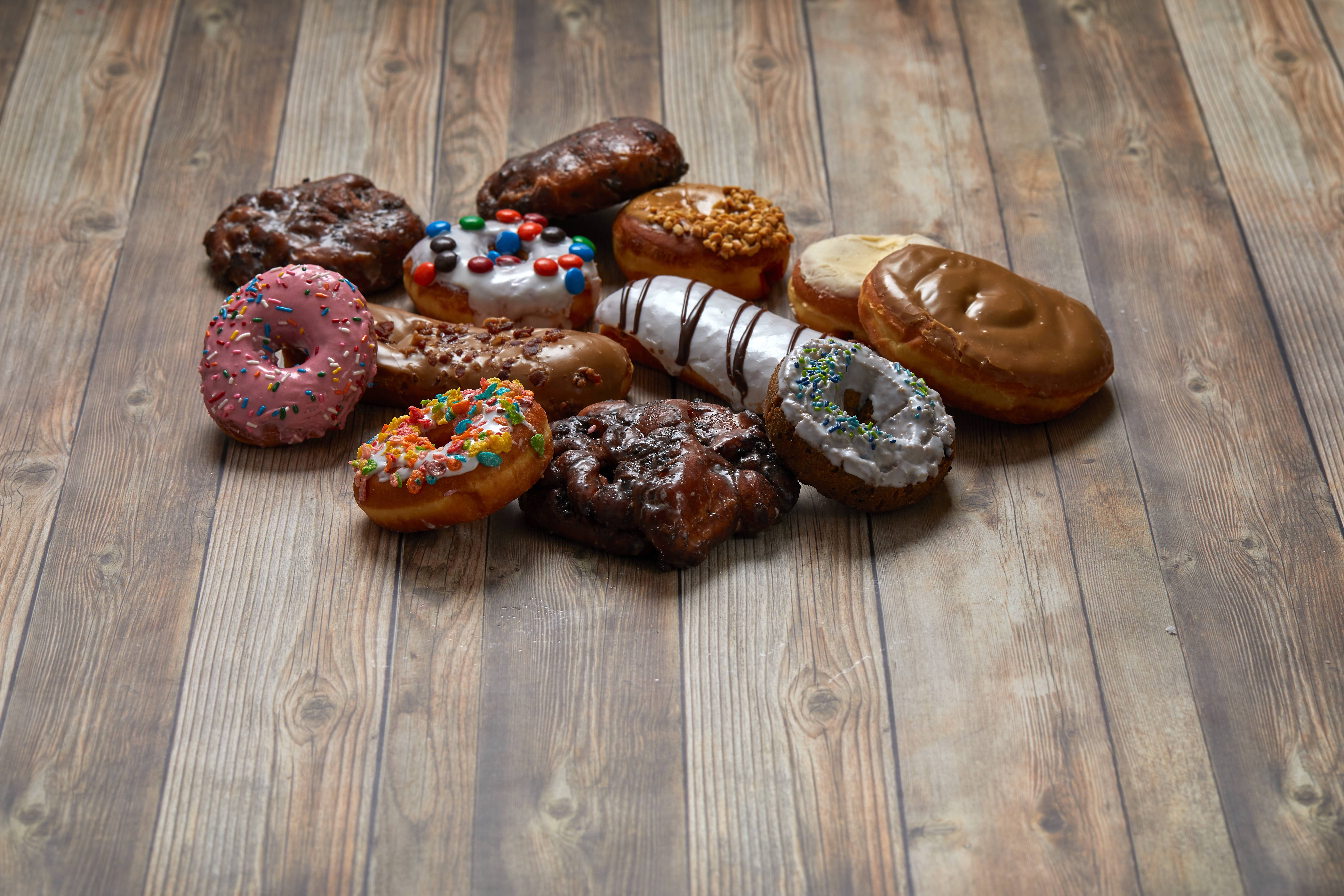 Order 1 Dozen Fancy Donuts food online from Donuts Inc. store, Richardson on bringmethat.com