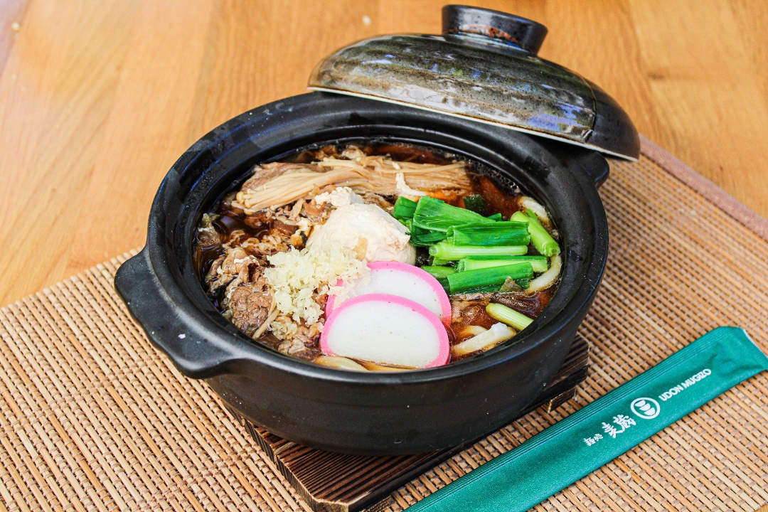 Order BEEF SUKIYAKI NABEYAKI UDON* food online from Udon Mugizo San Jose store, San Jose on bringmethat.com