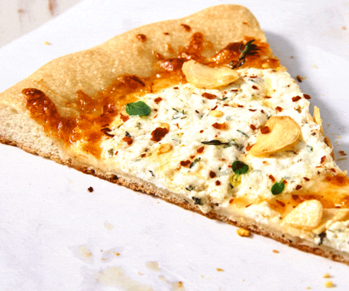 Order White Pizza Slice food online from 99 Cent Village Pizza store, New York on bringmethat.com