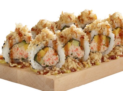 Order Ramen with California Crunch Roll food online from Kiraku Ramen & Sushi store, Gardena on bringmethat.com