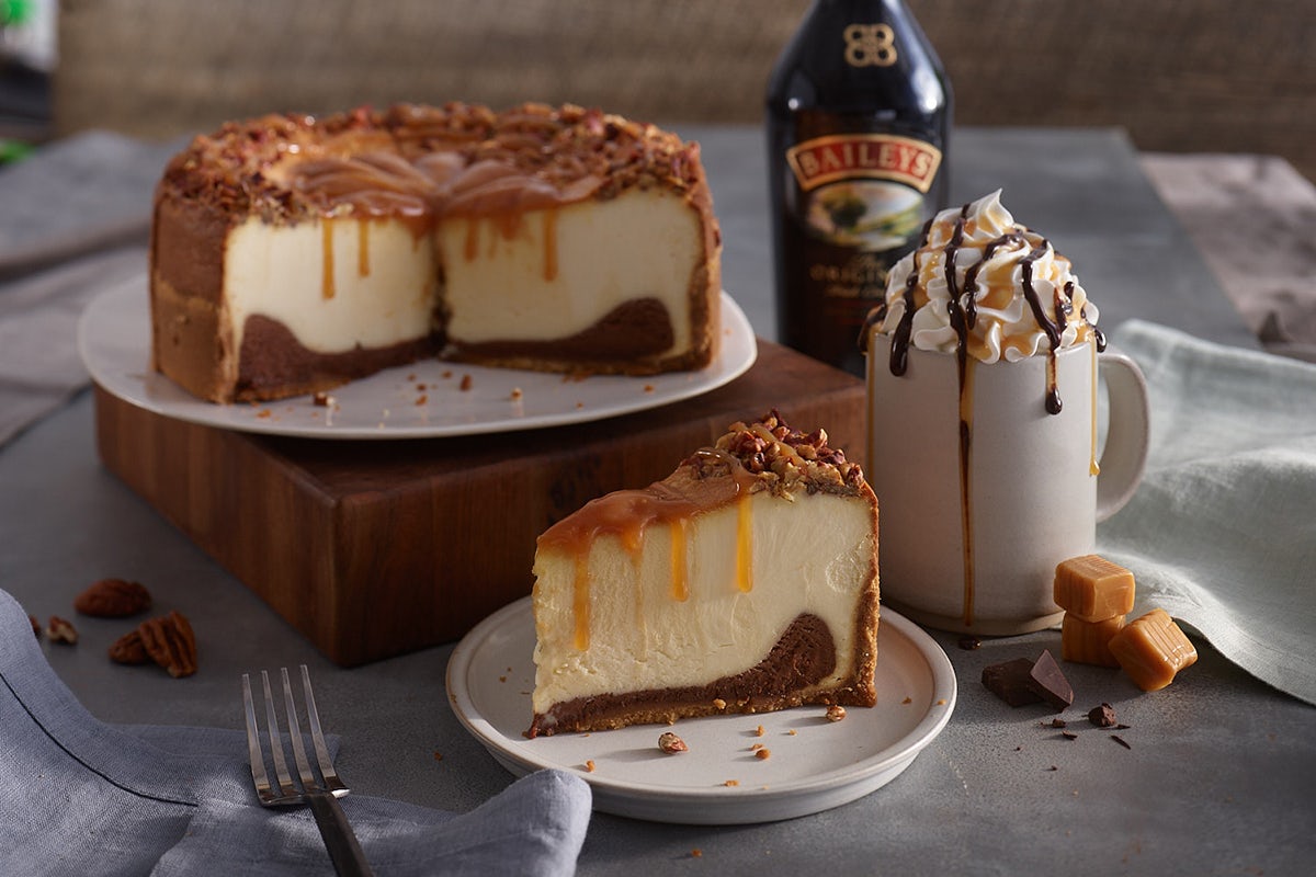 Order Turtle Cheesecake food online from Ruby Tuesdays store, Waterville on bringmethat.com