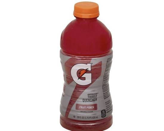 Order Gatorade G Series Thirst Quencher, Fruit Punch - 28 fl oz bottle food online from Loma Mini Market store, Long Beach on bringmethat.com