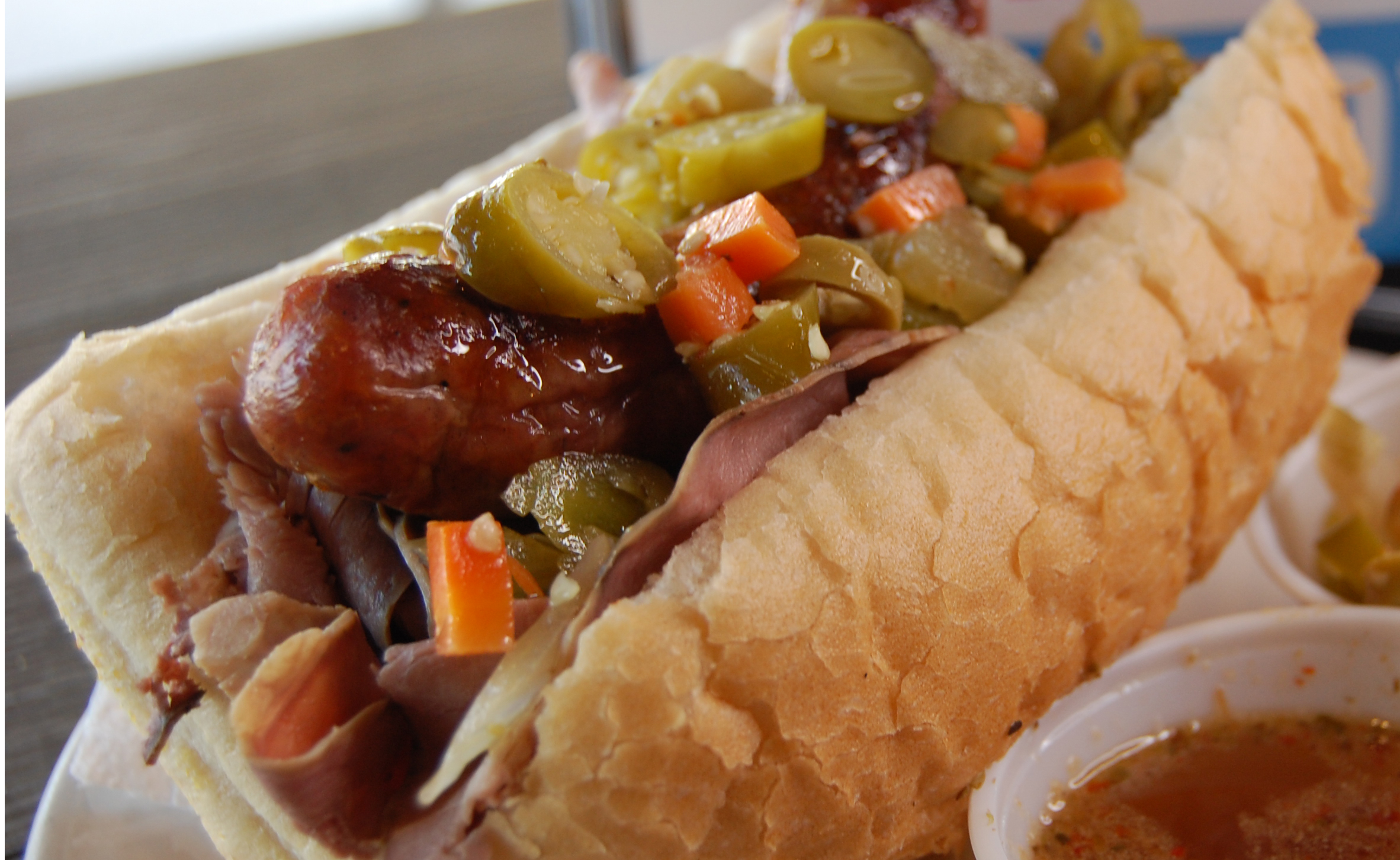 Order Chicago Style Italian Beef & Sausage Combo! food online from Jake & Elwood store, Louisville on bringmethat.com