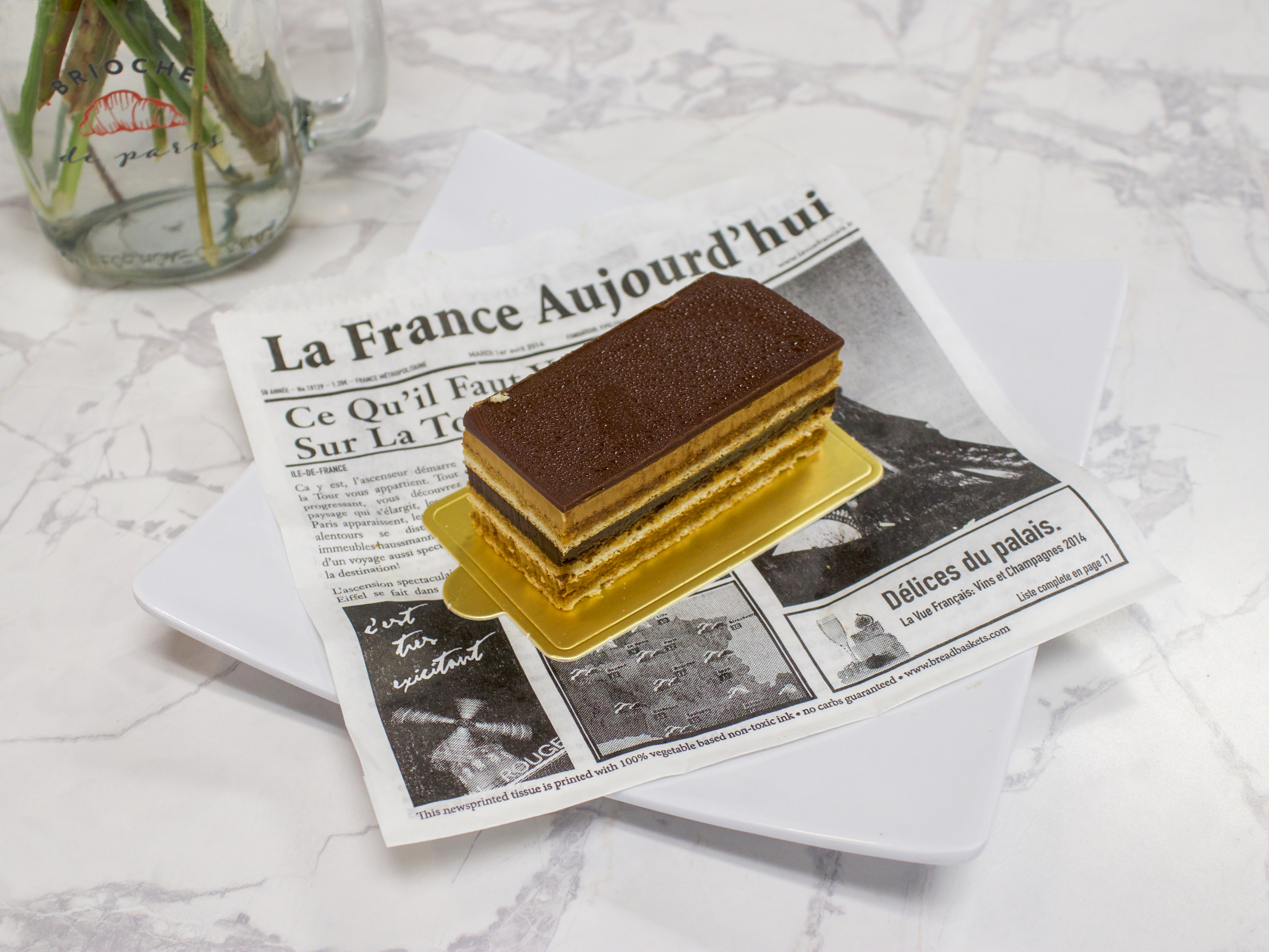 Order French Opera Cake food online from Brioche De Paris store, Walnut Creek on bringmethat.com