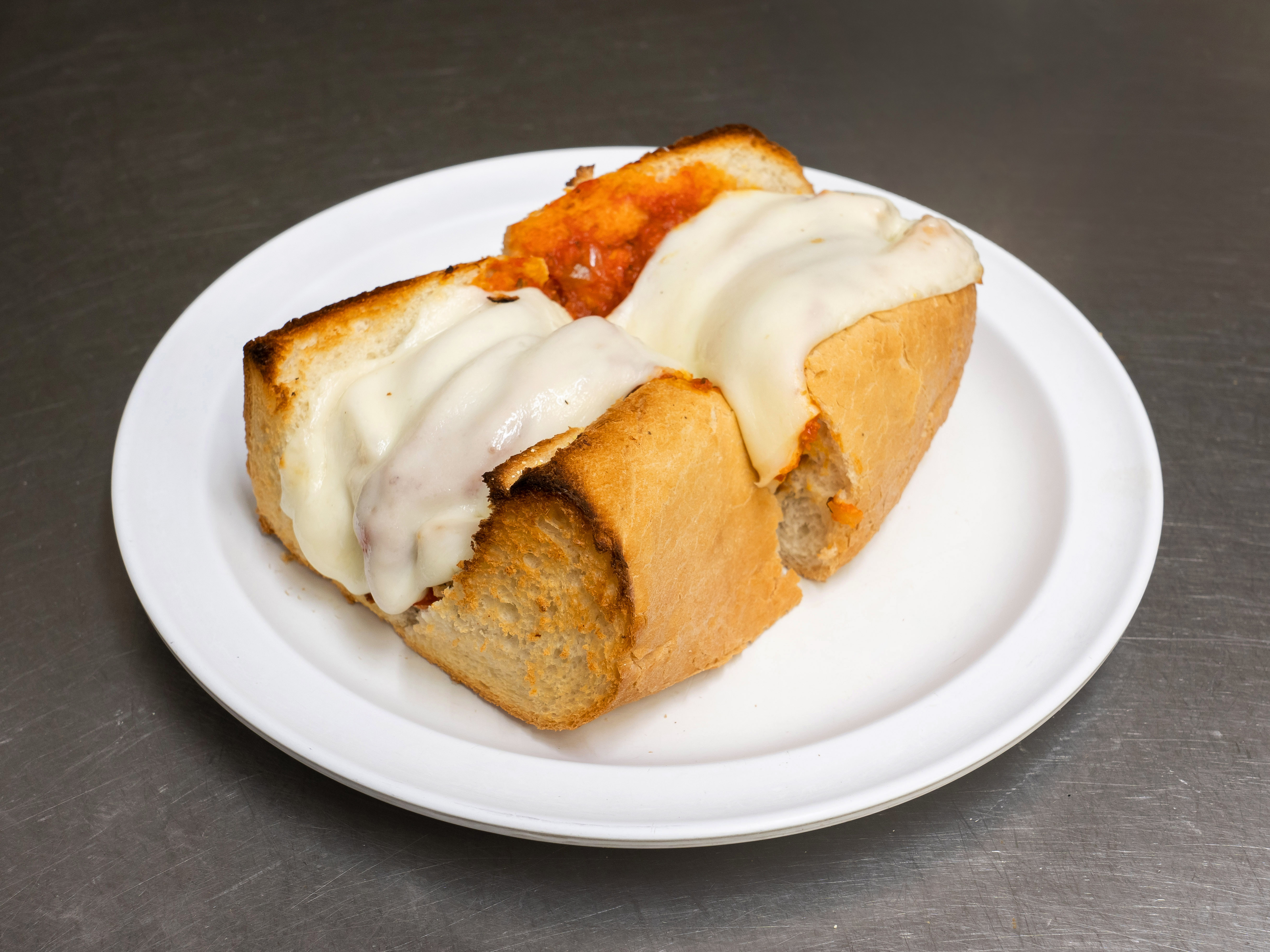 Order Meatball with Cheese Hot Sandwich food online from Doria Haus Of Pizza store, Costa Mesa on bringmethat.com
