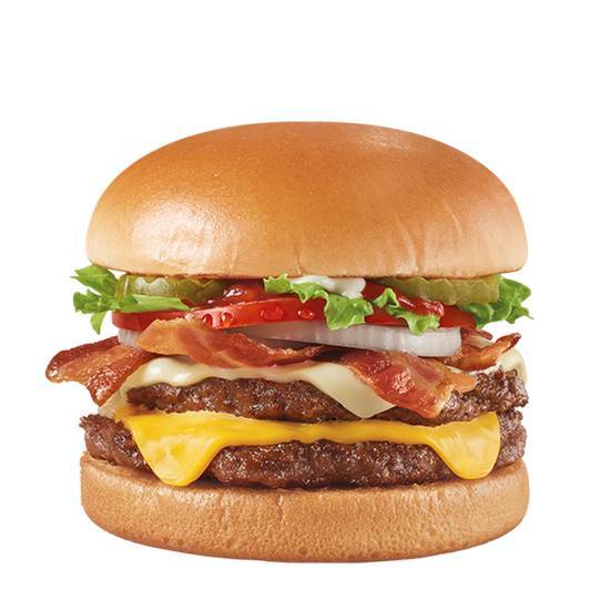 Order Bacon Two Cheese Deluxe 1/3lb*  Double food online from Dairy Queen Grill & Chill store, Indianapolis on bringmethat.com