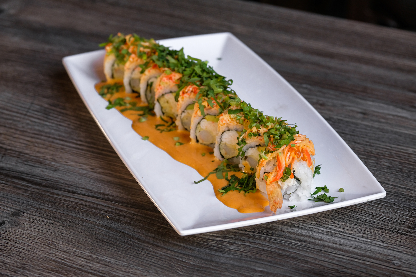 Order Spicy Cilantro Roll food online from Nozomi 2 Sushi And Bbq store, La Jolla on bringmethat.com