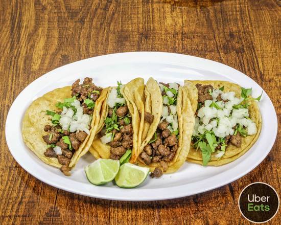 Order Steak taco (carne asada) food online from Taco Madre Mexican Grill store, Oakwood on bringmethat.com