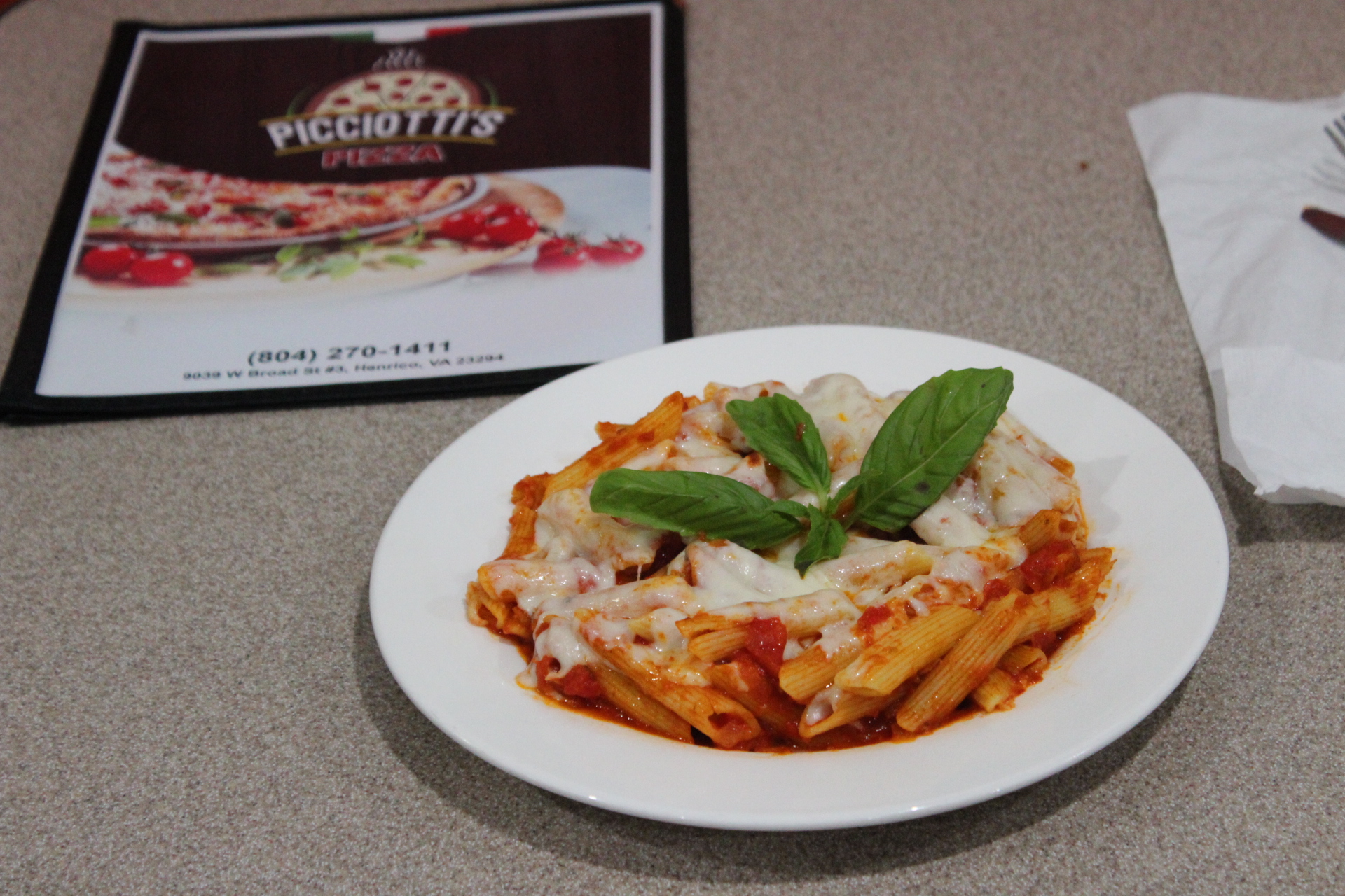 Order Baked Penne food online from Picciotti's Pizza store, Henrico on bringmethat.com