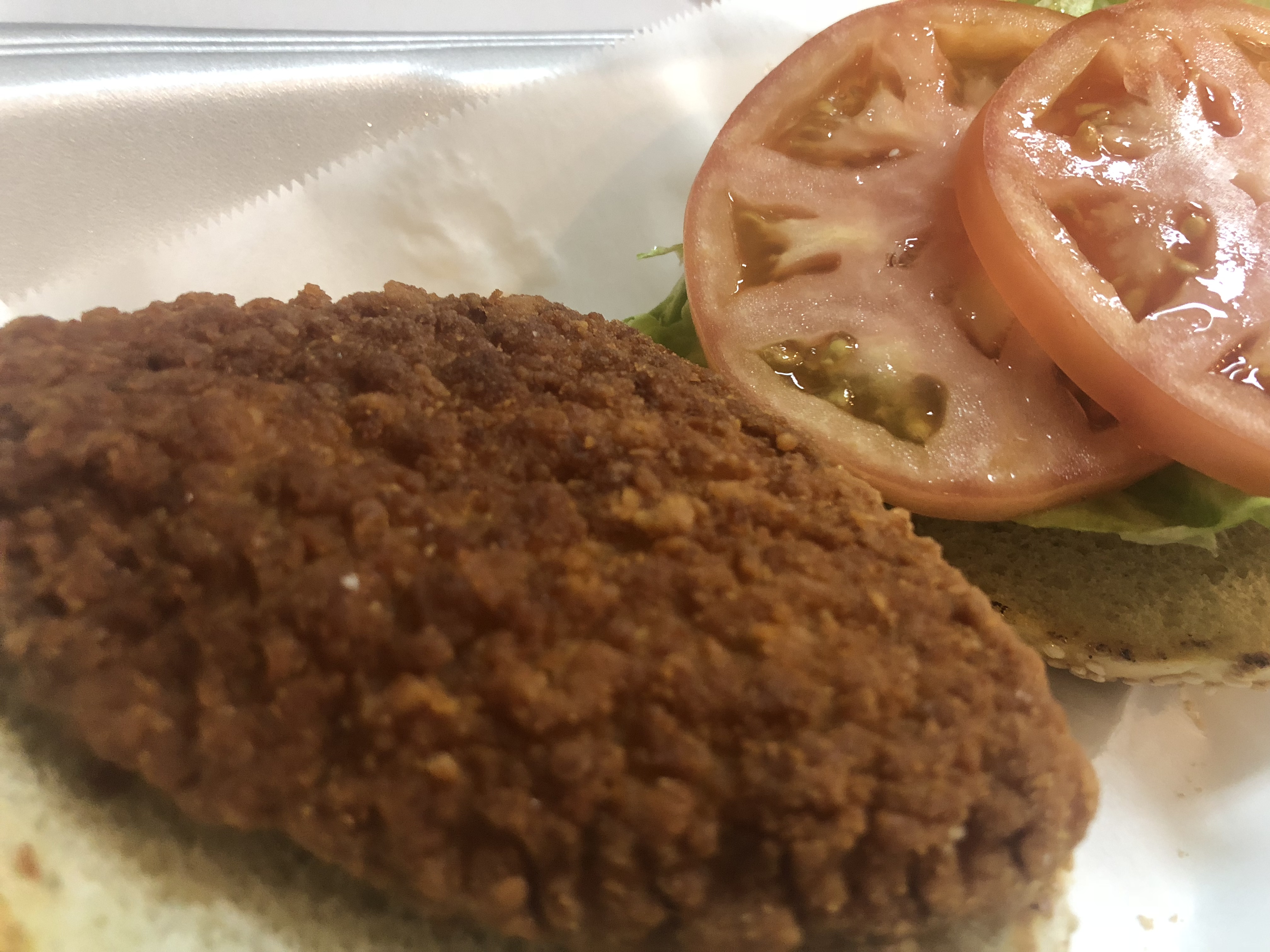 Order 6 oz. Chicken Patty Burger food online from Husky Pizza store, Coventry on bringmethat.com