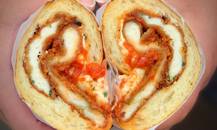 Order Chicken Parmesan Sandwich food online from Marco Coal Fired store, Englewood on bringmethat.com