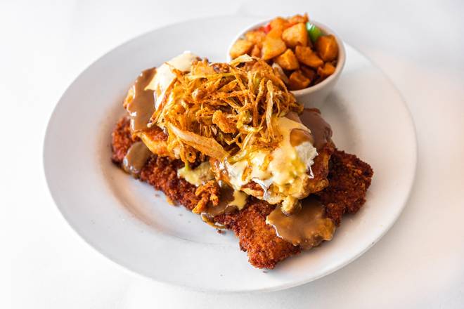 Order Fried Pork Chop  Benedict food online from The Hash Kitchen store, Scottsdale on bringmethat.com